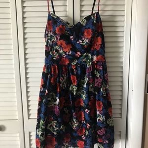 Xhilaration Dark Floral Sun Dress